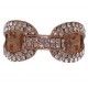 Costume Ring bow tie-shaped in gold metal