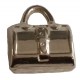 Charm silver suitcase-bag pendant