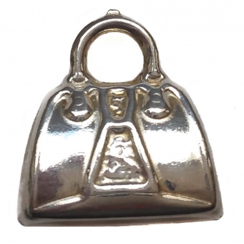 Charm silver purse pendant