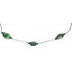 Natural green stone necklace and metal chains